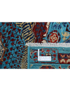 Mamluk 2' 9" X 9' 8" Hand-Knotted Wool Rug 2' 9" X 9' 8" (84 X 295) / Teal / Red