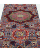 Mamluk 2' 7" X 14' 10" Hand-Knotted Wool Rug 2' 7" X 14' 10" (79 X 452) / Blue / Red
