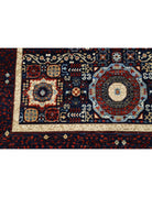 Mamluk 4' 1" X 6' 5" Hand-Knotted Wool Rug 4' 1" X 6' 5" (124 X 196) / Blue / Red