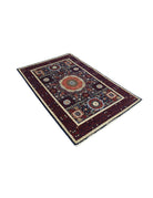 Mamluk 3' 11" X 6' 1" Hand-Knotted Wool Rug 3' 11" X 6' 1" (119 X 185) / Blue / Blue