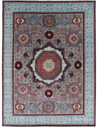 Mamluk 8' 10" X 11' 8" Hand-Knotted Wool Rug 8' 10" X 11' 8" (269 X 356) / Blue / Ivory