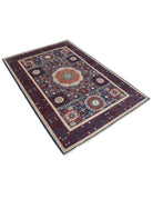 Mamluk 4' 1" X 5' 11" Hand-Knotted Wool Rug 4' 1" X 5' 11" (124 X 180) / Blue / Red