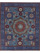 Mamluk 8' 1" X 9' 9" Hand-Knotted Wool Rug 8' 1" X 9' 9" (246 X 297) / Blue / Red