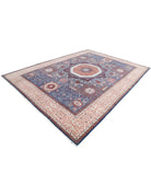 Mamluk 9' 0" X 11' 11" Hand-Knotted Wool Rug 9' 0" X 11' 11" (274 X 363) / Blue / Ivory