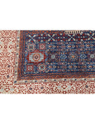 Mamluk 9' 0" X 11' 11" Hand-Knotted Wool Rug 9' 0" X 11' 11" (274 X 363) / Blue / Ivory