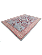 Mamluk 9' 10" X 13' 9" Hand-Knotted Wool Rug 9' 10" X 13' 9" (300 X 419) / Blue / Ivory