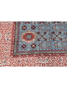 Mamluk 9' 10" X 13' 9" Hand-Knotted Wool Rug 9' 10" X 13' 9" (300 X 419) / Blue / Ivory