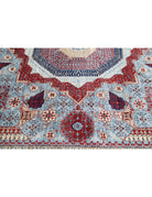 Mamluk 9' 10" X 13' 9" Hand-Knotted Wool Rug 9' 10" X 13' 9" (300 X 419) / Blue / Ivory