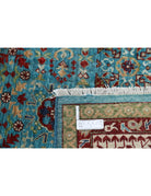 Mamluk 9' 9" X 13' 10" Hand-Knotted Wool Rug 9' 9" X 13' 10" (297 X 422) / Teal / Ivory