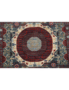 Mamluk 2' 6" X 19' 2" Hand-Knotted Wool Rug 2' 6" X 19' 2" (76 X 584) / Green / Red