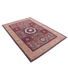 Mamluk 5'3'' X 7'6'' Hand-Knotted Wool Rug 5'3'' x 7'6'' (158 X 225) / Red / Gold