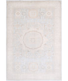 Mamluk 6'3'' X 9'4'' Hand-Knotted Wool Rug 6'3'' x 9'4'' (188 X 280) / Blue / Ivory