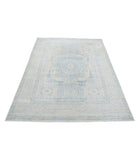 Mamluk 4'8'' X 6'8'' Hand-Knotted Wool Rug 4'8'' x 6'8'' (140 X 200) / Ivory / Blue