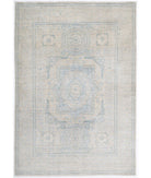 Mamluk 4'8'' X 6'8'' Hand-Knotted Wool Rug 4'8'' x 6'8'' (140 X 200) / Ivory / Blue