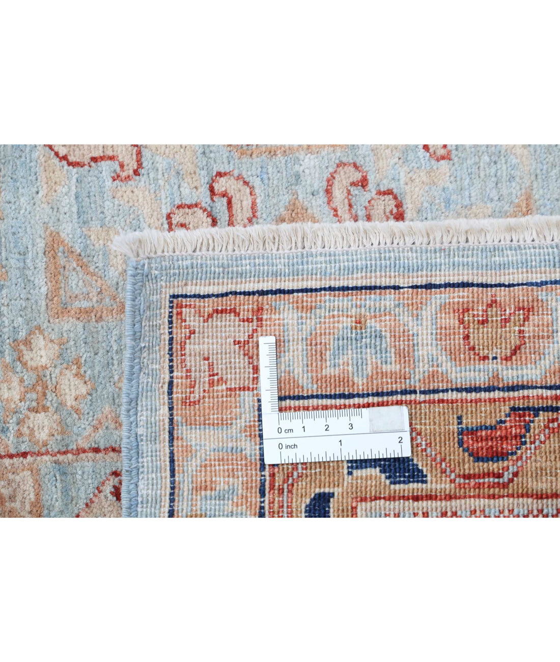 Mamluk 9'0'' X 11'9'' Hand-Knotted Wool Rug 9'0'' x 11'9'' (270 X 353) / Blue / Red