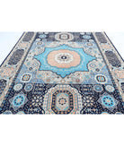 Mamluk 8'10'' X 12'0'' Hand-Knotted Wool Rug 8'10'' x 12'0'' (265 X 360) / Teal / Blue