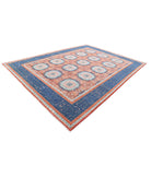 Mamluk 9'10'' X 13'3'' Hand-Knotted Wool Rug 9'10'' x 13'3'' (295 X 398) / Rust / Blue