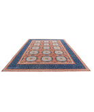 Mamluk 9'10'' X 13'3'' Hand-Knotted Wool Rug 9'10'' x 13'3'' (295 X 398) / Rust / Blue