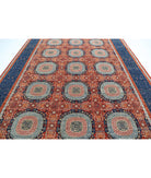 Mamluk 9'10'' X 13'3'' Hand-Knotted Wool Rug 9'10'' x 13'3'' (295 X 398) / Rust / Blue