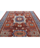 Mamluk 9'2'' X 11'8'' Hand-Knotted Wool Rug 9'2'' x 11'8'' (275 X 350) / Rust / Blue