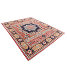 Mamluk 7'11'' X 9'9'' Hand-Knotted Wool Rug 7'11'' x 9'9'' (238 X 293) / Red / Blue