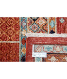 Mamluk 7'11'' X 9'9'' Hand-Knotted Wool Rug 7'11'' x 9'9'' (238 X 293) / Red / Blue