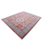 Mamluk 7'10'' X 9'10'' Hand-Knotted Wool Rug 7'10'' x 9'10'' (235 X 295) / Rust / Teal