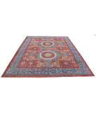 Mamluk 7'10'' X 9'10'' Hand-Knotted Wool Rug 7'10'' x 9'10'' (235 X 295) / Rust / Teal