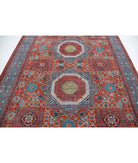 Mamluk 7'10'' X 9'10'' Hand-Knotted Wool Rug 7'10'' x 9'10'' (235 X 295) / Rust / Teal