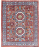 Mamluk 7'10'' X 9'10'' Hand-Knotted Wool Rug 7'10'' x 9'10'' (235 X 295) / Rust / Teal