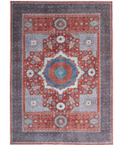 Mamluk 11'9'' X 16'6'' Hand-Knotted Wool Rug 11'9'' x 16'6'' (353 X 495) / Rust / Green