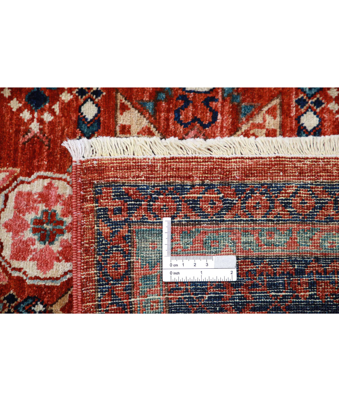 Mamluk 8'1'' X 9'11'' Hand-Knotted Wool Rug 8'1'' x 9'11'' (243 X 298) / Rust / Blue