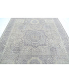 Mamluk 8'0'' X 9'6'' Hand-Knotted Wool Rug 8'0'' x 9'6'' (240 X 285) / Grey / Blue