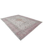 Mashad 10' 9" X 14' 8" Hand-Knotted Wool Rug 10' 9" X 14' 8" (328 X 447) / Ivory / Pink