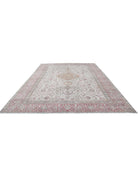 Mashad 10' 9" X 14' 8" Hand-Knotted Wool Rug 10' 9" X 14' 8" (328 X 447) / Ivory / Pink