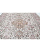 Mashad 10' 9" X 14' 8" Hand-Knotted Wool Rug 10' 9" X 14' 8" (328 X 447) / Ivory / Pink