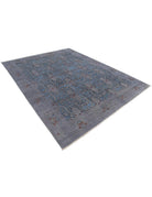 Onyx 7' 8" X 9' 9" Hand-Knotted Wool Rug 7' 8" X 9' 9" (234 X 297) / Blue / Grey