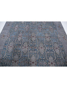 Onyx 7' 8" X 9' 9" Hand-Knotted Wool Rug 7' 8" X 9' 9" (234 X 297) / Blue / Grey