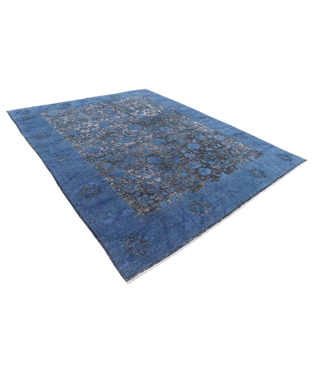 Onyx 9'1'' X 11'7'' Hand-Knotted Wool Rug 9'1'' x 11'7'' (273 X 348) / Blue / Black