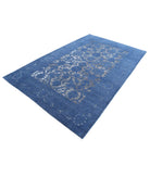 Onyx 5'9'' X 9'5'' Hand-Knotted Wool Rug 5'9'' x 9'5'' (173 X 283) / Blue / Blue