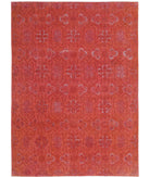 Onyx 9'8'' X 13'5'' Hand-Knotted Wool Rug 9'8'' x 13'5'' (290 X 403) / Red / Red