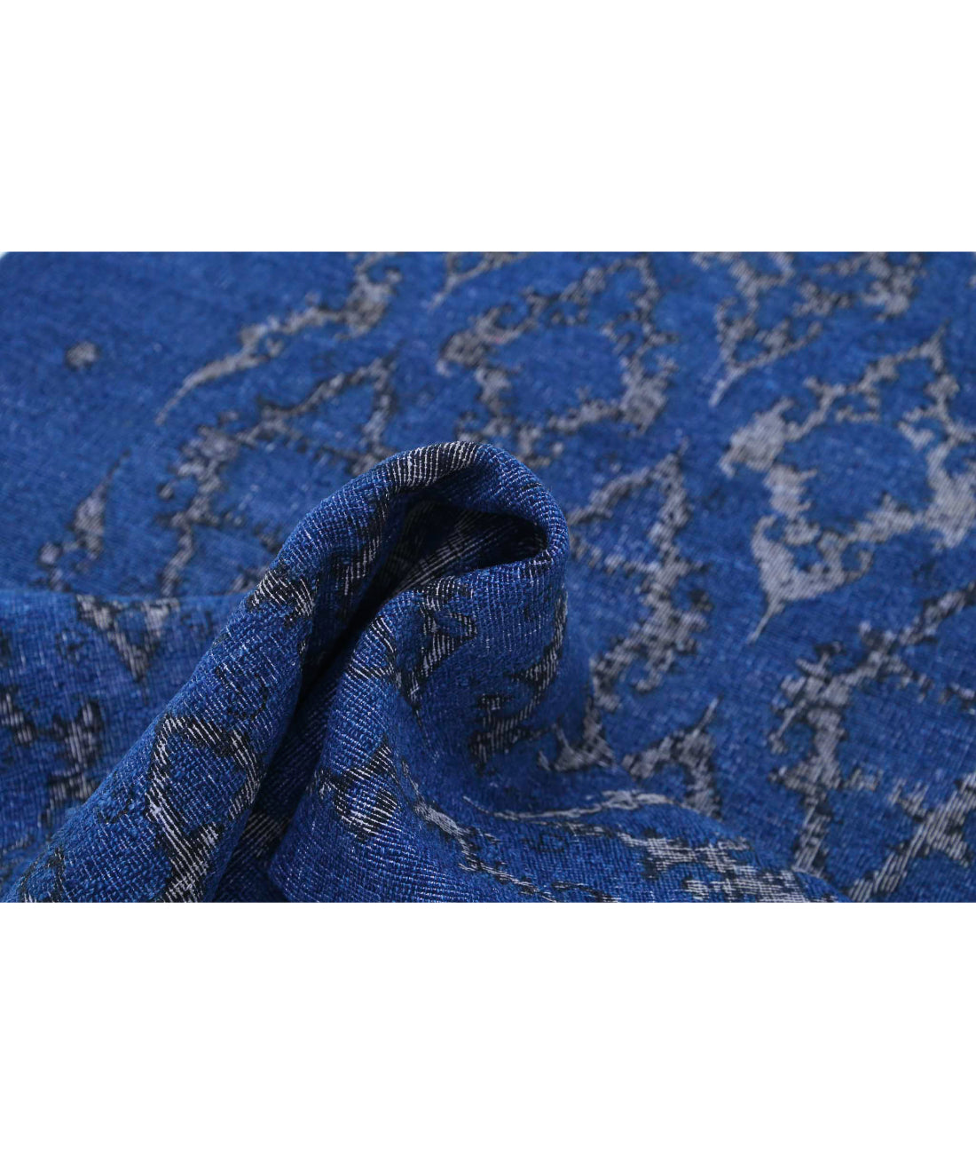 Onyx 3'10'' X 12'7'' Hand-Knotted Wool Rug 3'10'' x 12'7'' (115 X 378) / Blue / Blue