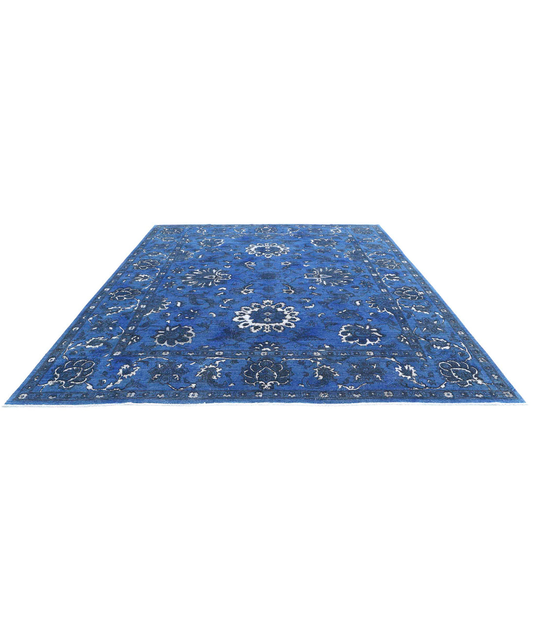 Onyx 9'9'' X 11'4'' Hand-Knotted Wool Rug 9'9'' x 11'4'' (293 X 340) / Blue / Blue