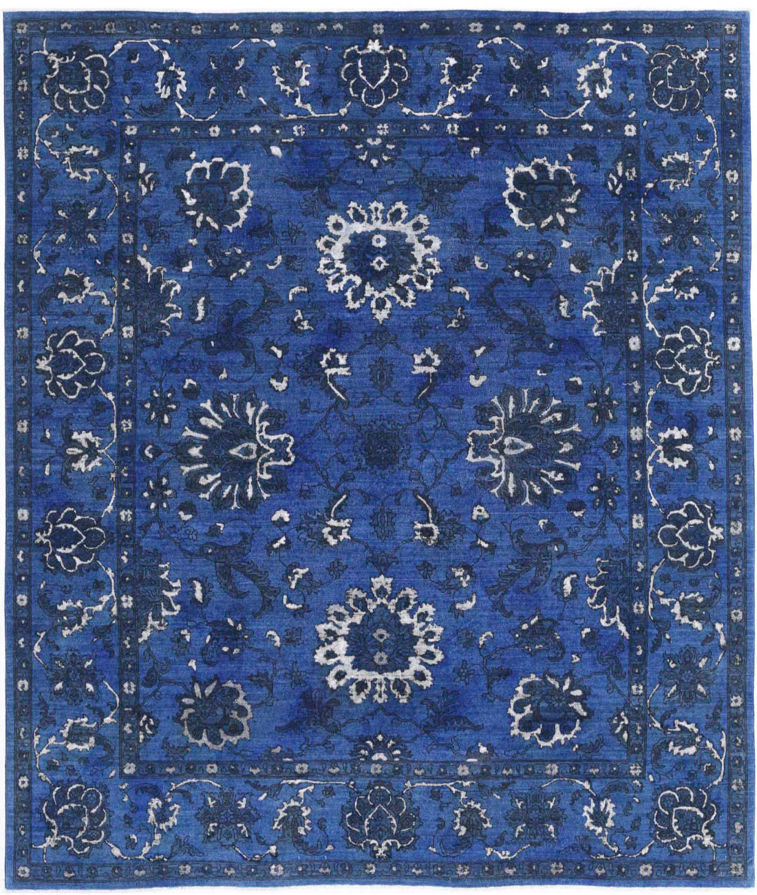 Onyx 9'9'' X 11'4'' Hand-Knotted Wool Rug 9'9'' x 11'4'' (293 X 340) / Blue / Blue