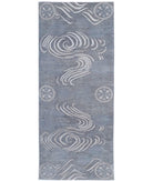 Onyx 6'1'' X 16'0'' Hand-Knotted Wool Rug 6'1'' x 16'0'' (183 X 480) / Grey / Grey