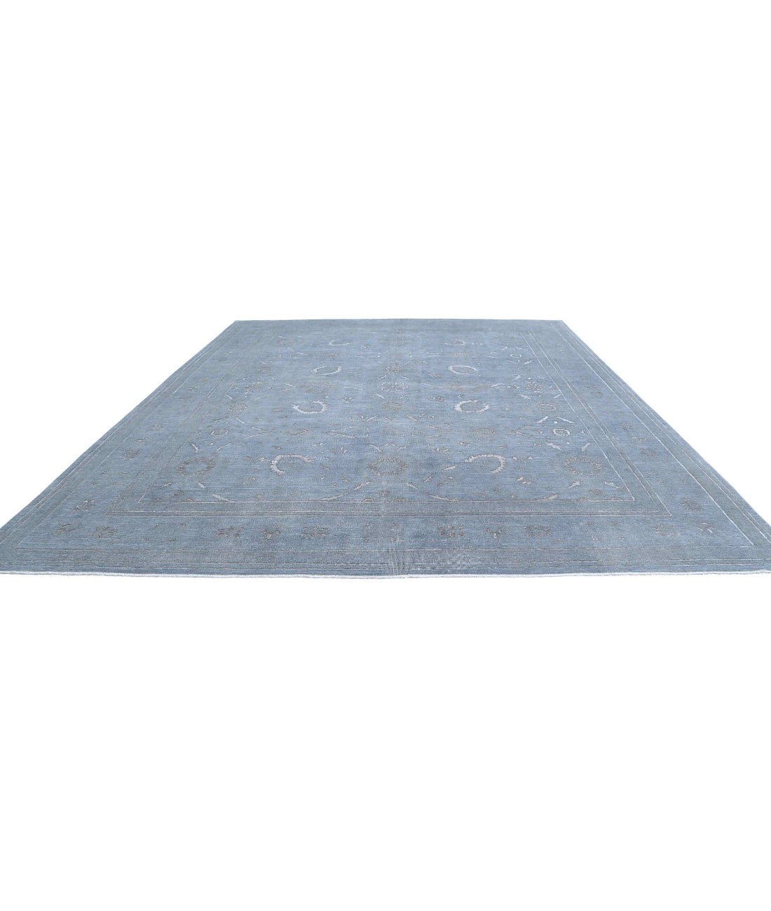 Onyx 12'10'' X 15'8'' Hand-Knotted Wool Rug 12'10'' x 15'8'' (385 X 470) / Grey / Grey