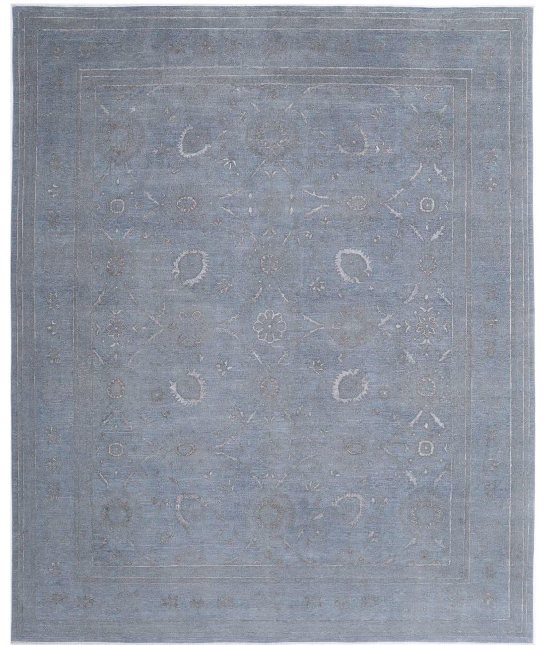 Onyx 12'10'' X 15'8'' Hand-Knotted Wool Rug 12'10'' x 15'8'' (385 X 470) / Grey / Grey