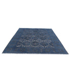 Onyx 7'10'' X 8'10'' Hand-Knotted Wool Rug 7'10'' x 8'10'' (235 X 265) / Blue / Grey