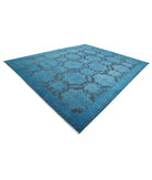 Onyx 11'10'' X 14'7'' Hand-Knotted Wool Rug 11'10'' x 14'7'' (355 X 438) / Blue / Blue