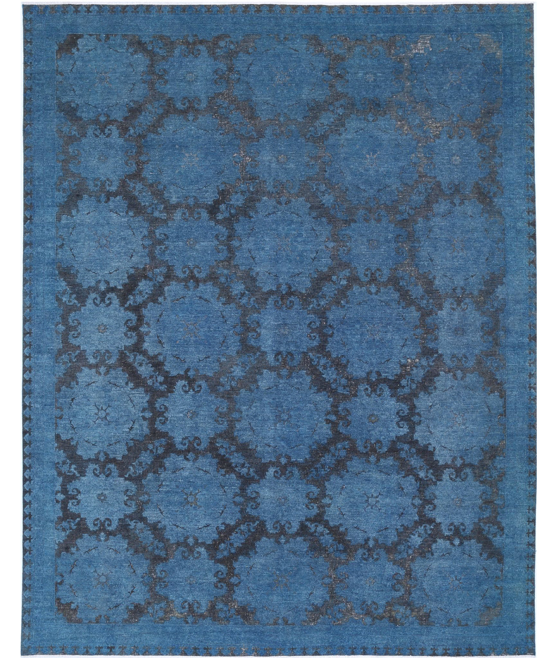 Onyx 11'10'' X 14'7'' Hand-Knotted Wool Rug 11'10'' x 14'7'' (355 X 438) / Blue / Blue